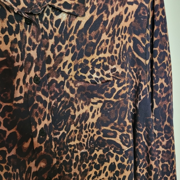 One Teaspoon Big Leopard Print Ladies Blouse Size Medium New with Tag - Picture 8 of 11